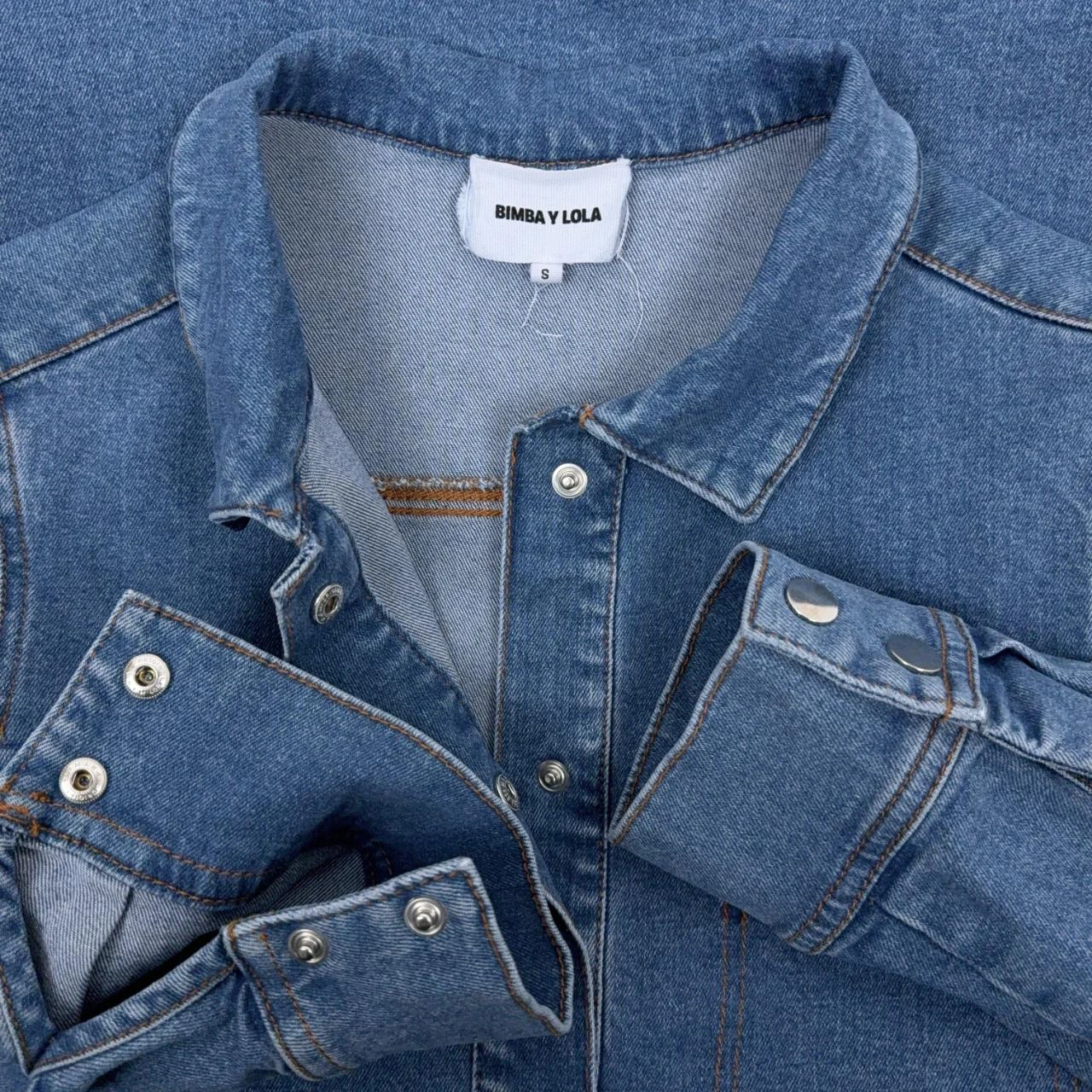 Bimba Y Lola Vestido Mini Jeans Azul P – photo 3